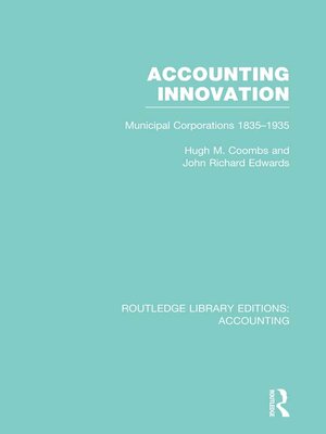 cover image of Accounting Innovation (RLE Accounting)